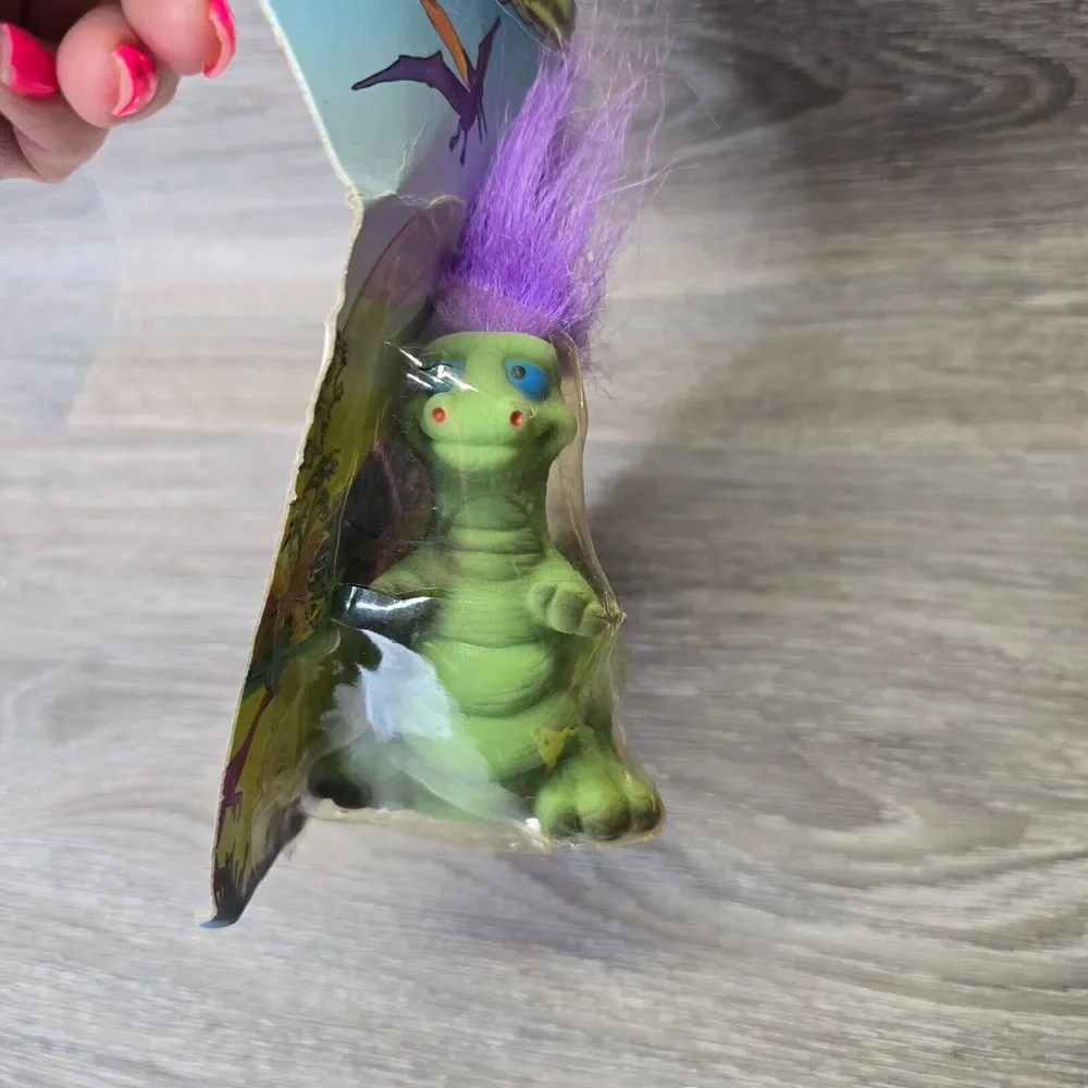 Vintage Troll Jurassic Island Trollasaurus 90s‎ NIP Sealed 3.5 in NOT MINT BOX